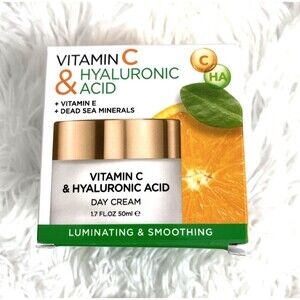 Edom Vitamin C & Hyaluronic Acid Day Cream 1.7 oz Vitamin E + Dead Sea Minerals